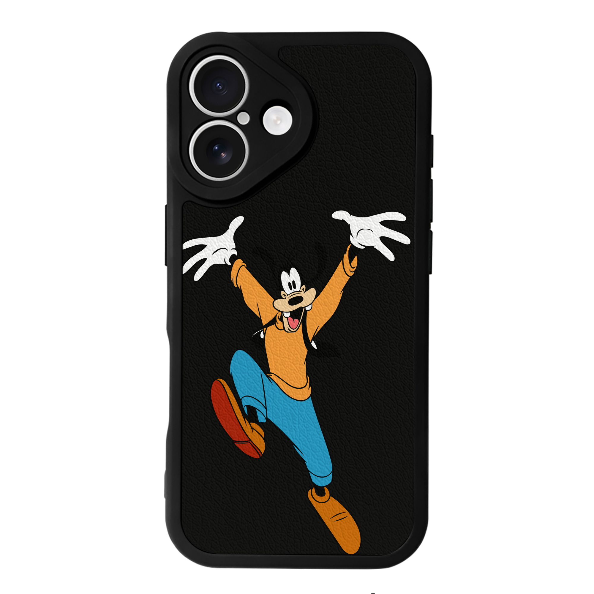 （画像用） ミッキーマウス Mickey Mouse 【iPhone 16シリーズ対応】シリコンスマホケース（レザー調） 材質：シリコン